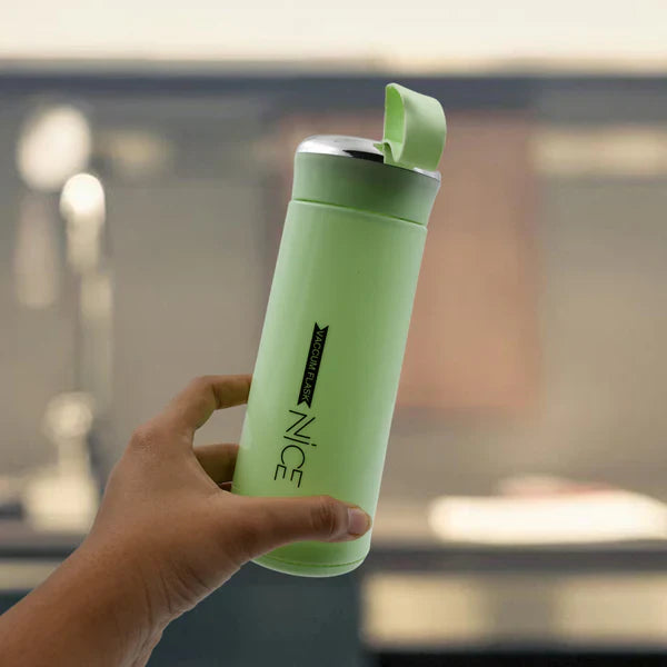 "Nice" Green Insulated Bottle (Hot & Cold Flask)